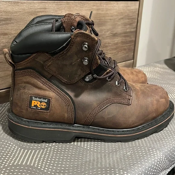 Timberland PRO 24/7 Steel Toe Gently Worn Men’s Size 10 Male Timberland PRO Timberland PRO TM47001 Brown/Black  main image 2